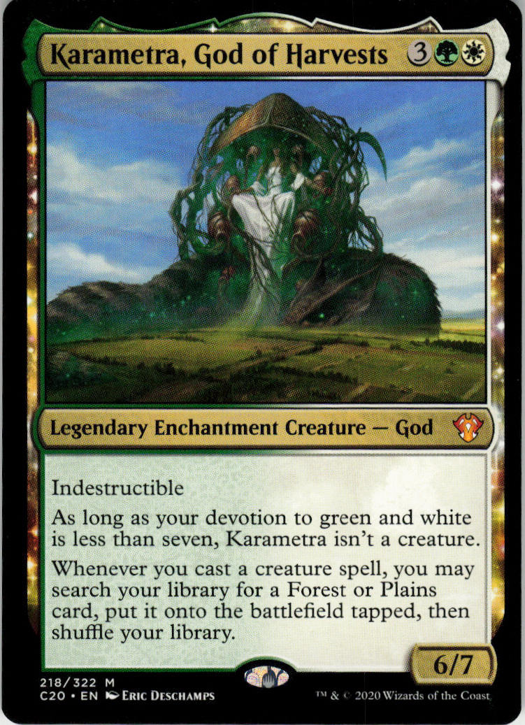 Karametra, God of Harvests - Commander 2020 #218 - Near Mint - Normal