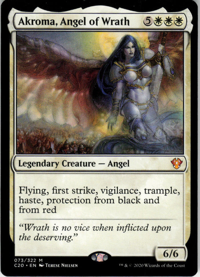 Akroma, Angel of Wrath - Commander 2020 #73 - Near Mint - Normal