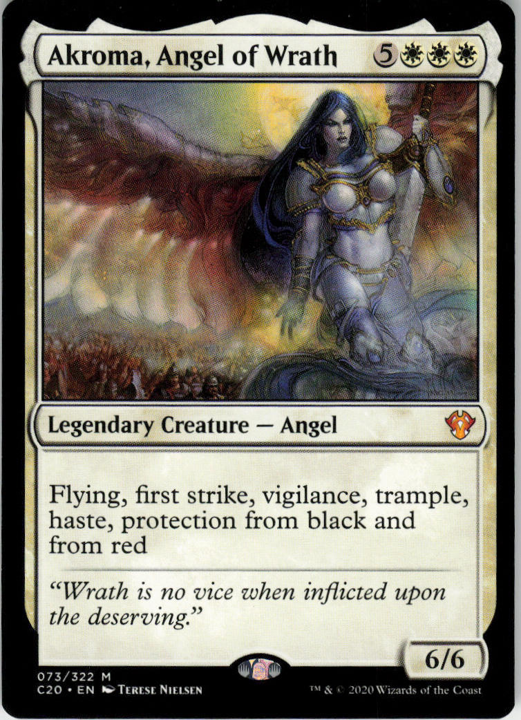 Akroma, Angel of Wrath - Commander 2020 #73 - Near Mint - Normal