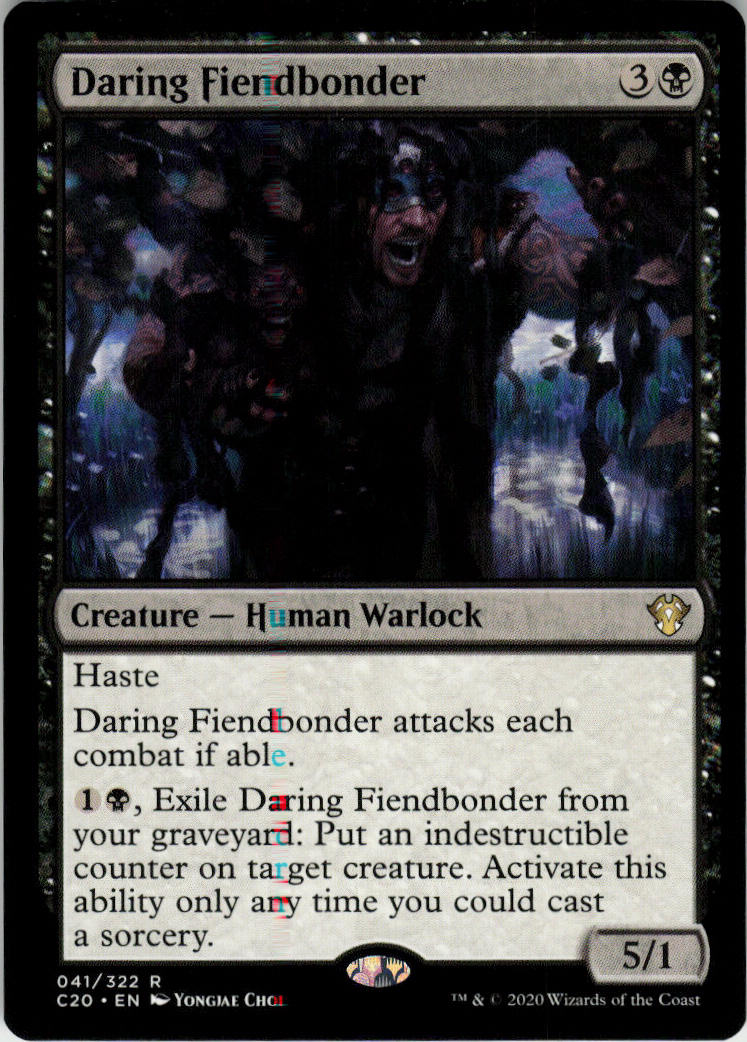 Daring Fiendbonder - Commander 2020 #41 - Near Mint - Normal