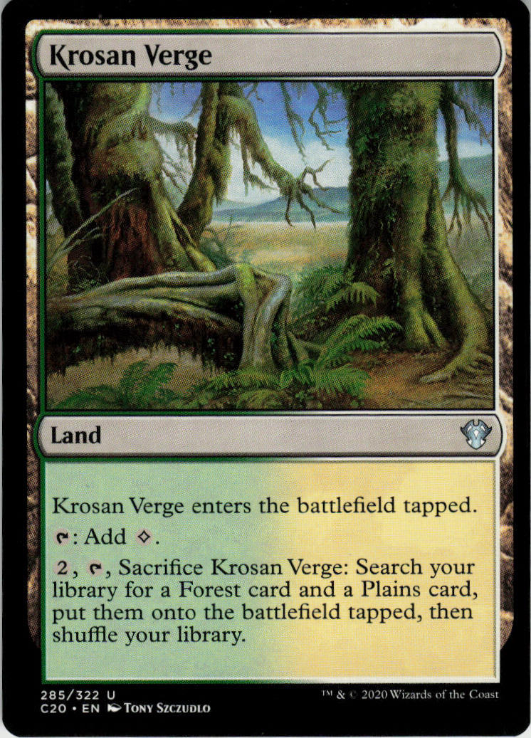 Krosan Verge - Commander 2020 #285 - Near Mint - Normal