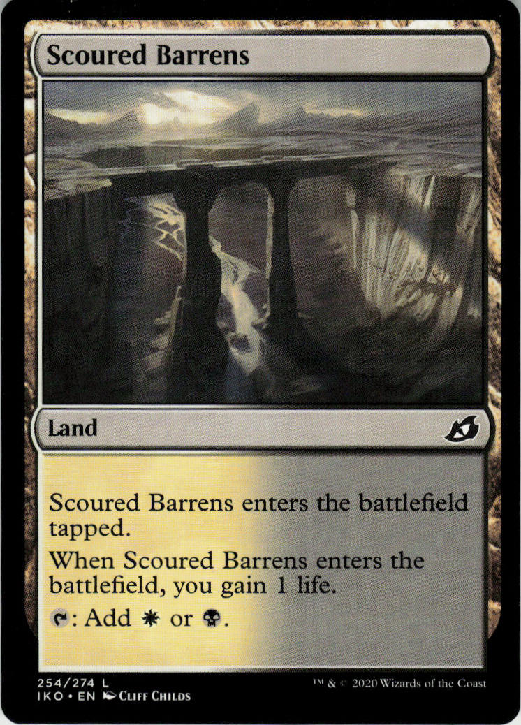 Scoured Barrens - Ikoria: Lair of Behemoths #254 - Near Mint - Normal