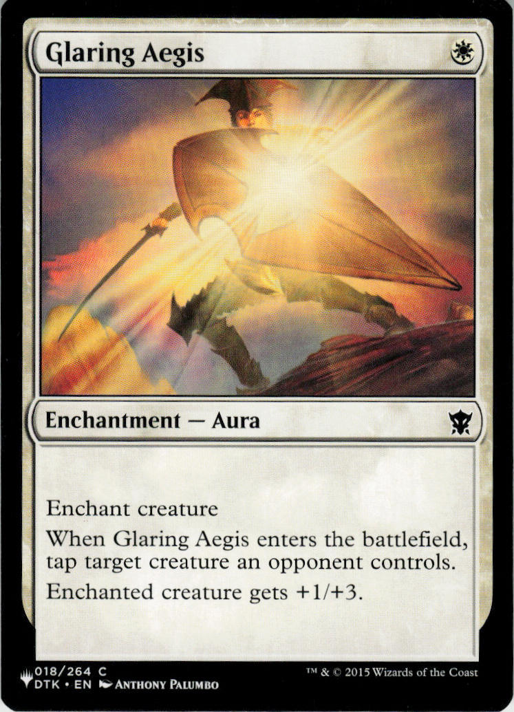 Glaring Aegis - Dragons of Tarkir #18 - Near Mint - Normal