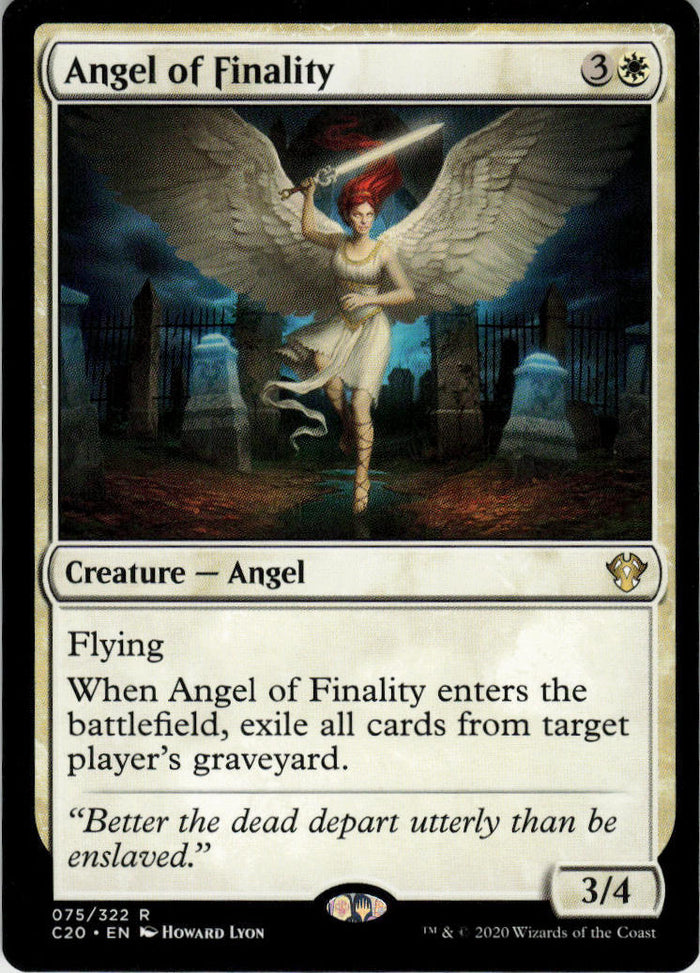 Angel of Finality - Commander 2020 #75 - Near Mint - Normal