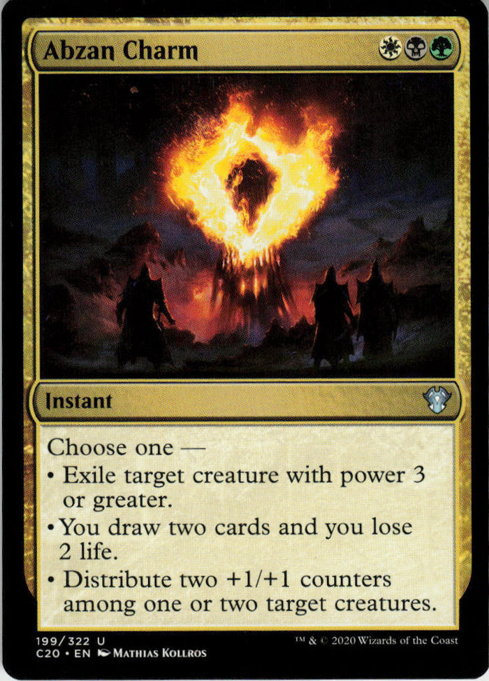 Abzan Charm - Commander 2020 #199 - Near Mint - Normal