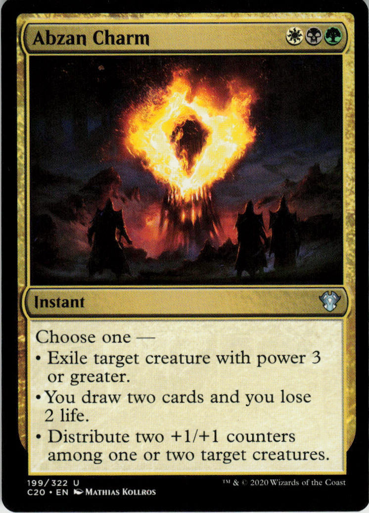 Abzan Charm - Commander 2020 #199 - Near Mint - Normal