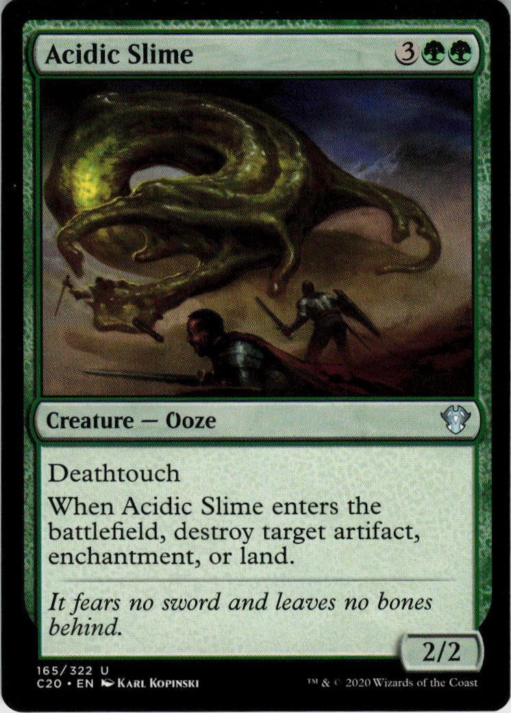 Acidic Slime - Commander 2020 #165 - Near Mint - Normal