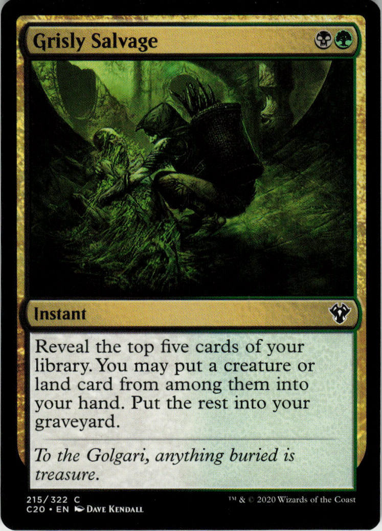 Grisly Salvage - Commander 2020 #215 - Near Mint - Normal