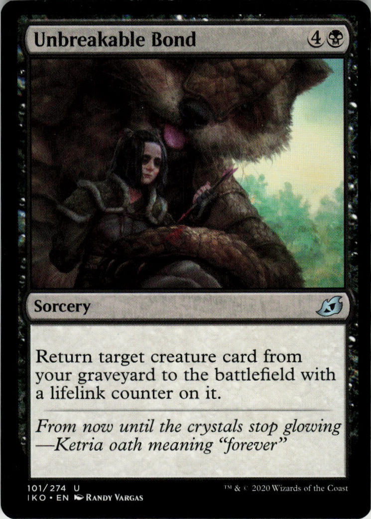 Unbreakable Bond - Ikoria: Lair of Behemoths #101 - Near Mint - Normal