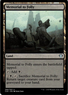 Memorial to Folly - Commander 2020 #288 - Near Mint - Normal