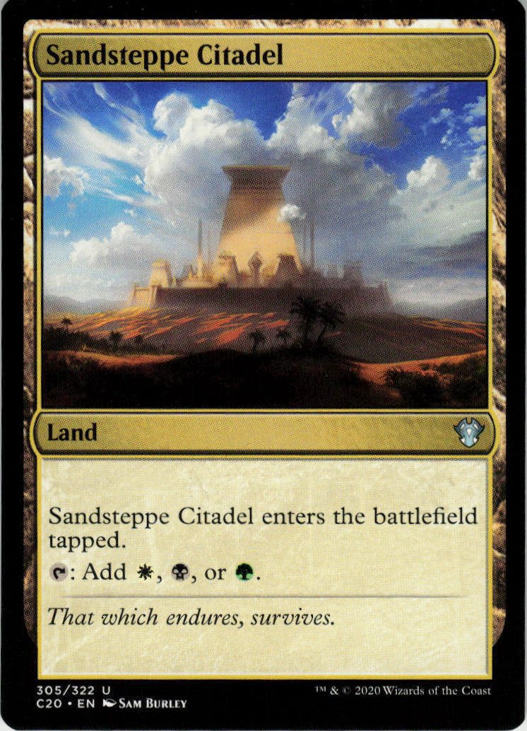 Sandsteppe Citadel - Commander 2020 #305 - Near Mint - Normal