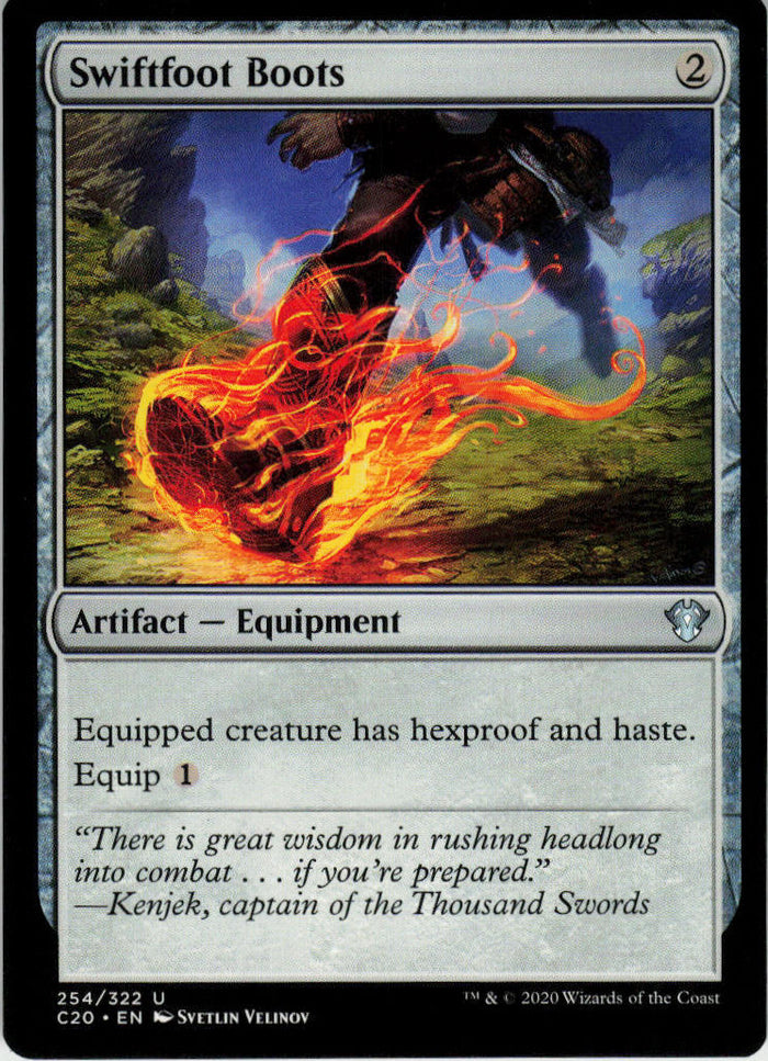 Swiftfoot Boots - Commander 2020 #254 - Near Mint - Normal