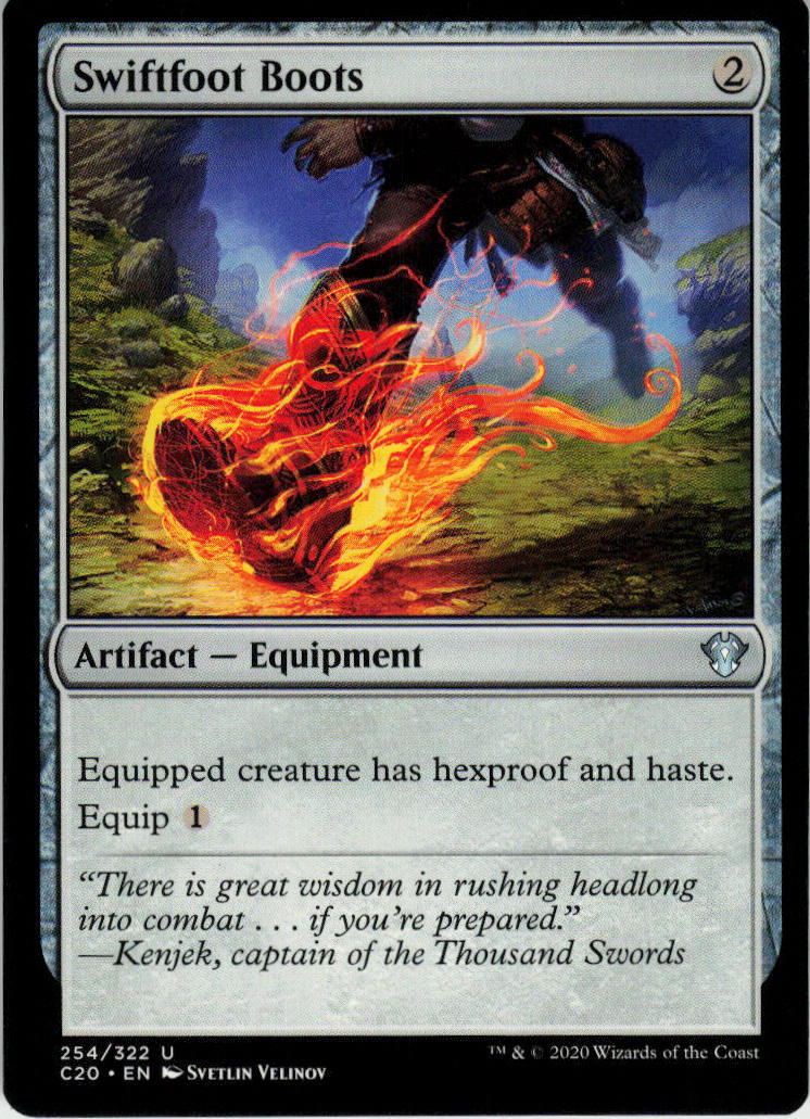 Swiftfoot Boots - Commander 2020 #254 - Near Mint - Normal