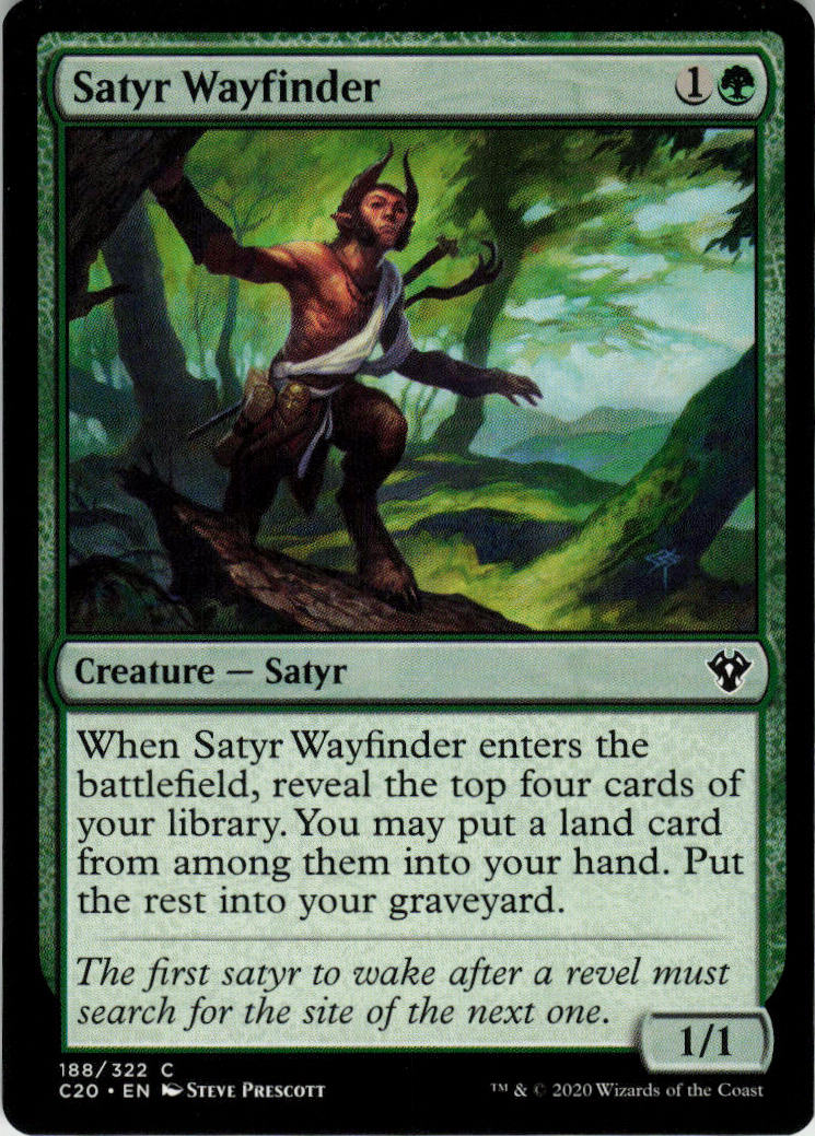 Satyr Wayfinder - Commander 2020 #188 - Near Mint - Normal
