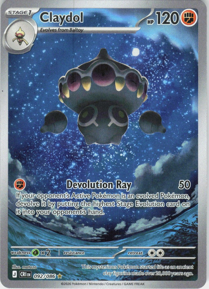 Claydol - Chaos Rising #092/86 - Near Mint - Holofoil