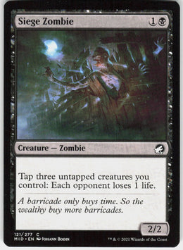 Siege Zombie #121 NM