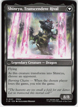 Zenos yae Galvus // Shinryu, Transcendent Rival #127 NM