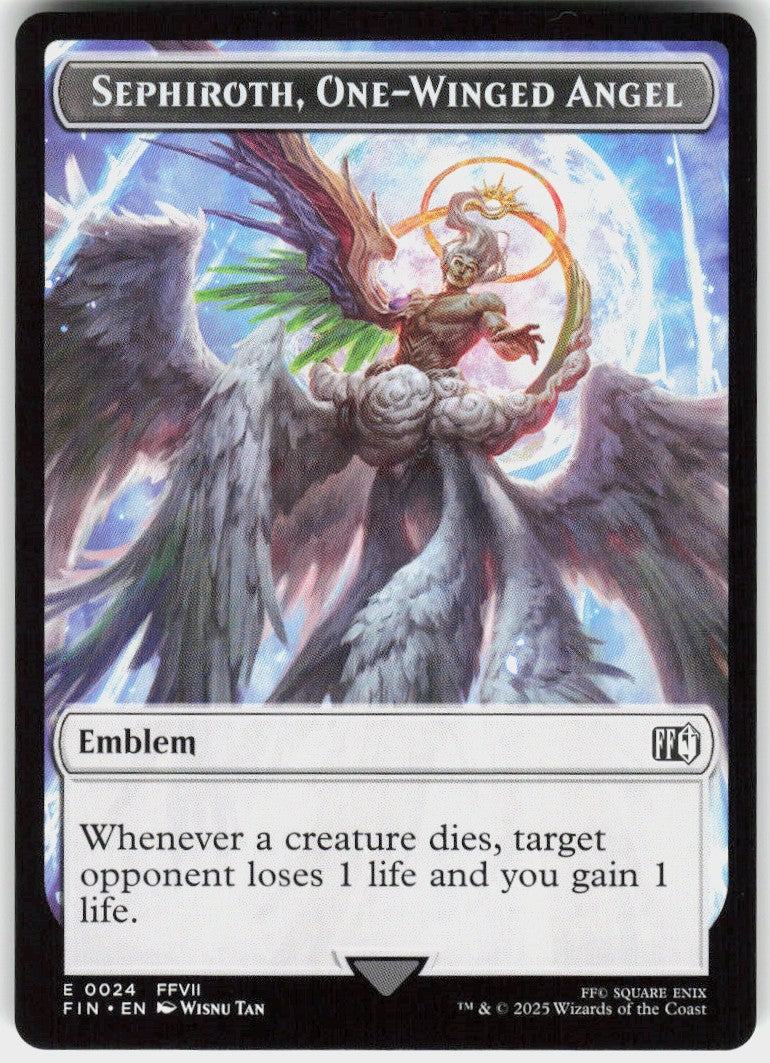 Sephiroth, One-Winged Angel Emblem #24 NM