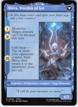 Jill, Shiva's Dominant // Shiva, Warden of Ice #58 NM