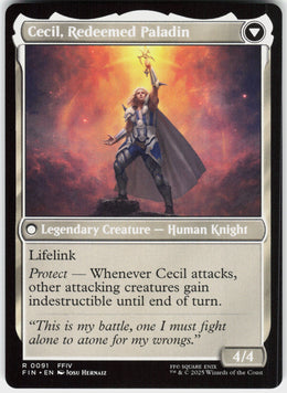 Cecil, Dark Knight // Cecil, Redeemed Paladin #91 NM