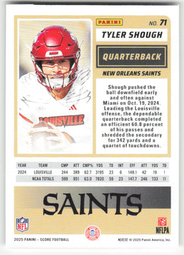 Tyler Shough #71 Non-Foil