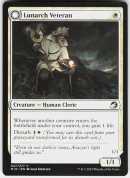 Lunarch Veteran // Luminous Phantom #27 NM