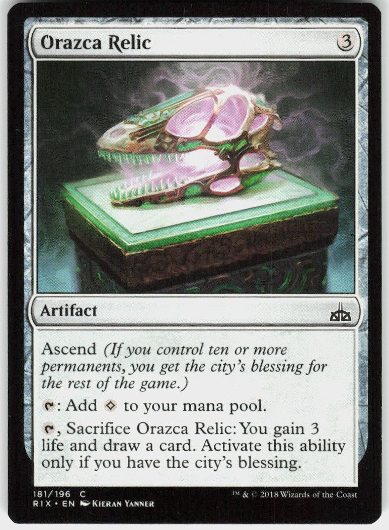 Orazca Relic #181 NM