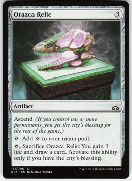 Orazca Relic #181 NM