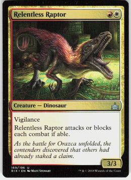 Relentless Raptor #169 NM