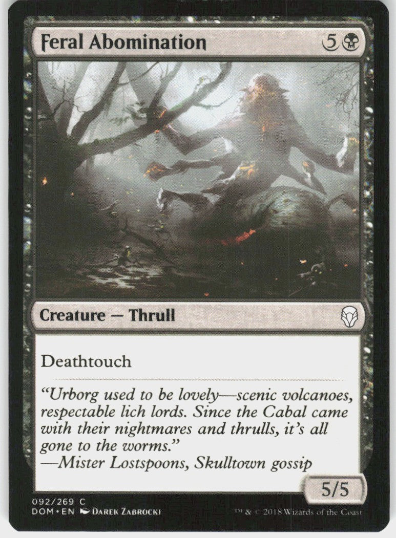 Feral Abomination #92 NM