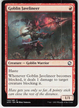 Goblin Javelineer #144 NM
