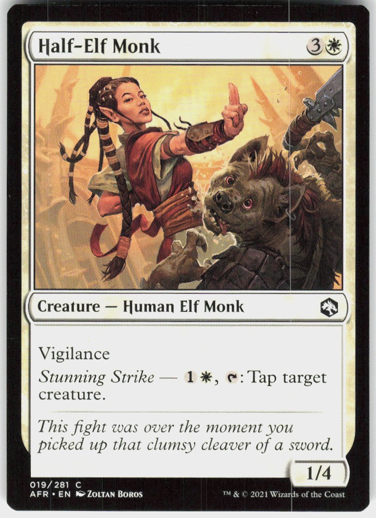 Half-Elf Monk #19 NM