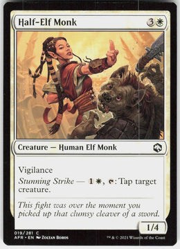 Half-Elf Monk #19 NM