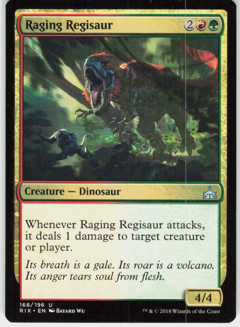 Raging Regisaur #168 NM