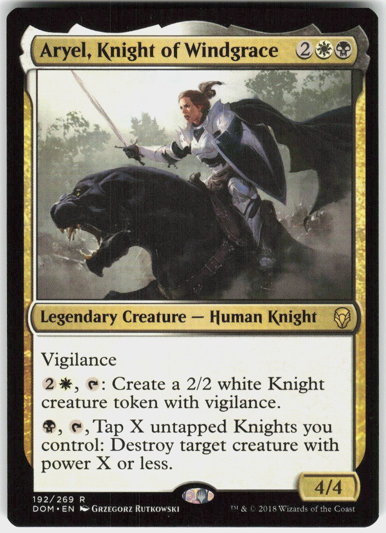 Aryel, Knight of Windgrace #192 NM