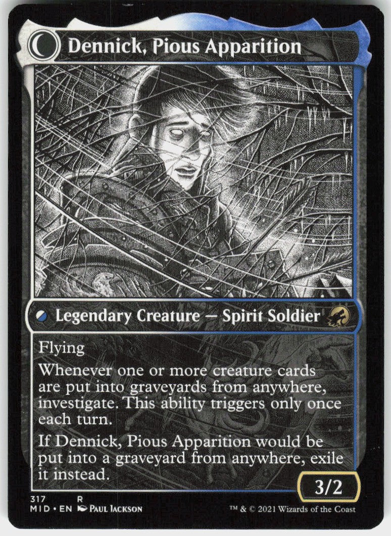 Dennick, Pious Apprentice // Dennick, Pious Apparition #317 NM