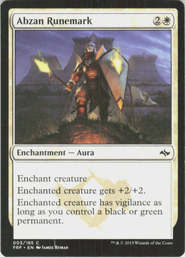 Abzan Runemark #3