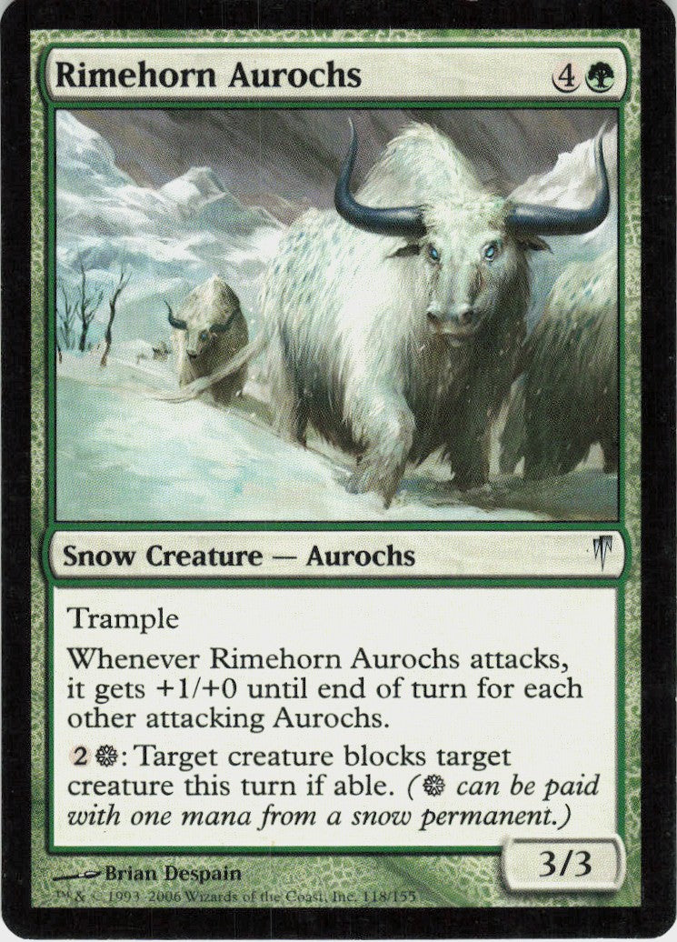 Rimehorn Aurochs #118