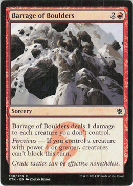 Barrage of Boulders #100