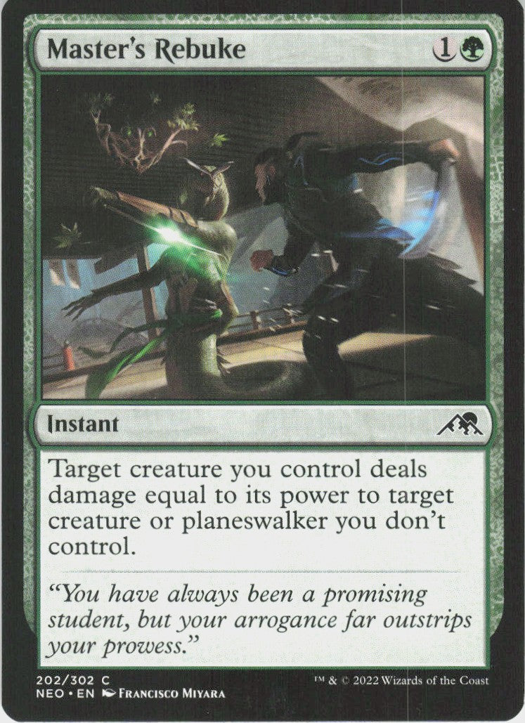 Master's Rebuke #202