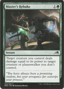 Master's Rebuke #202