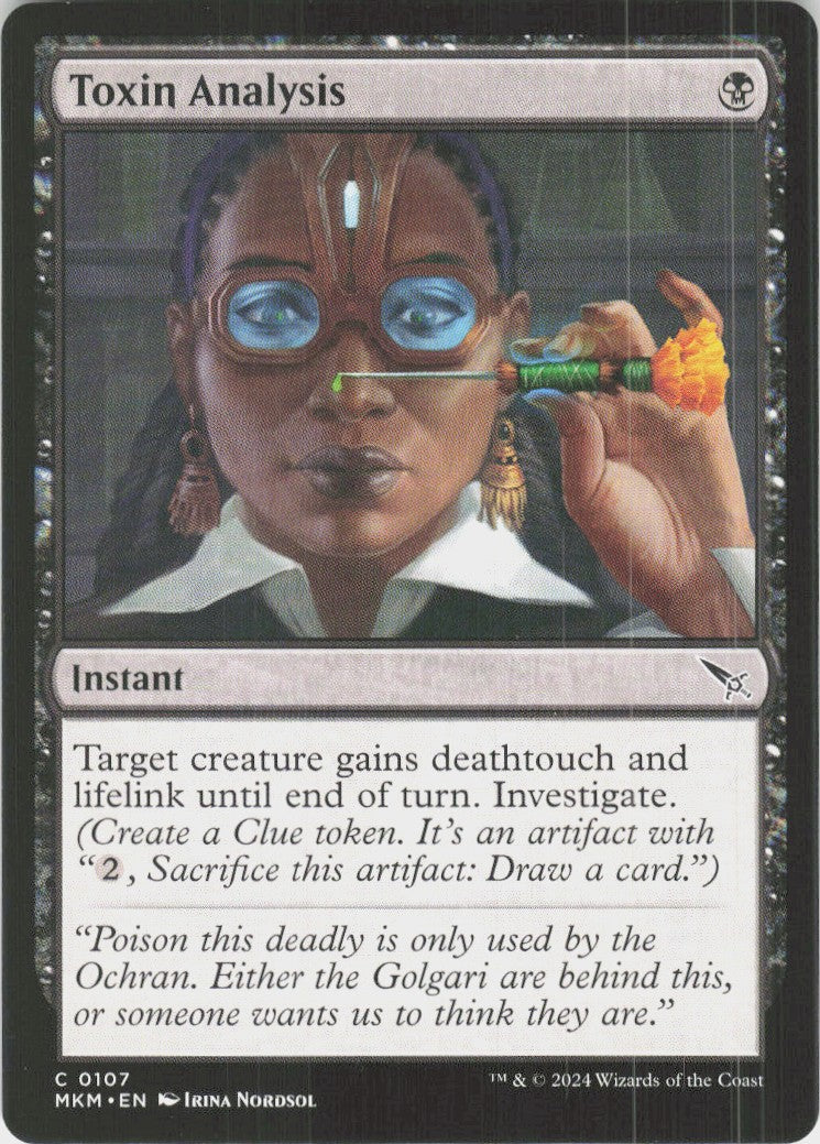 Toxin Analysis #107
