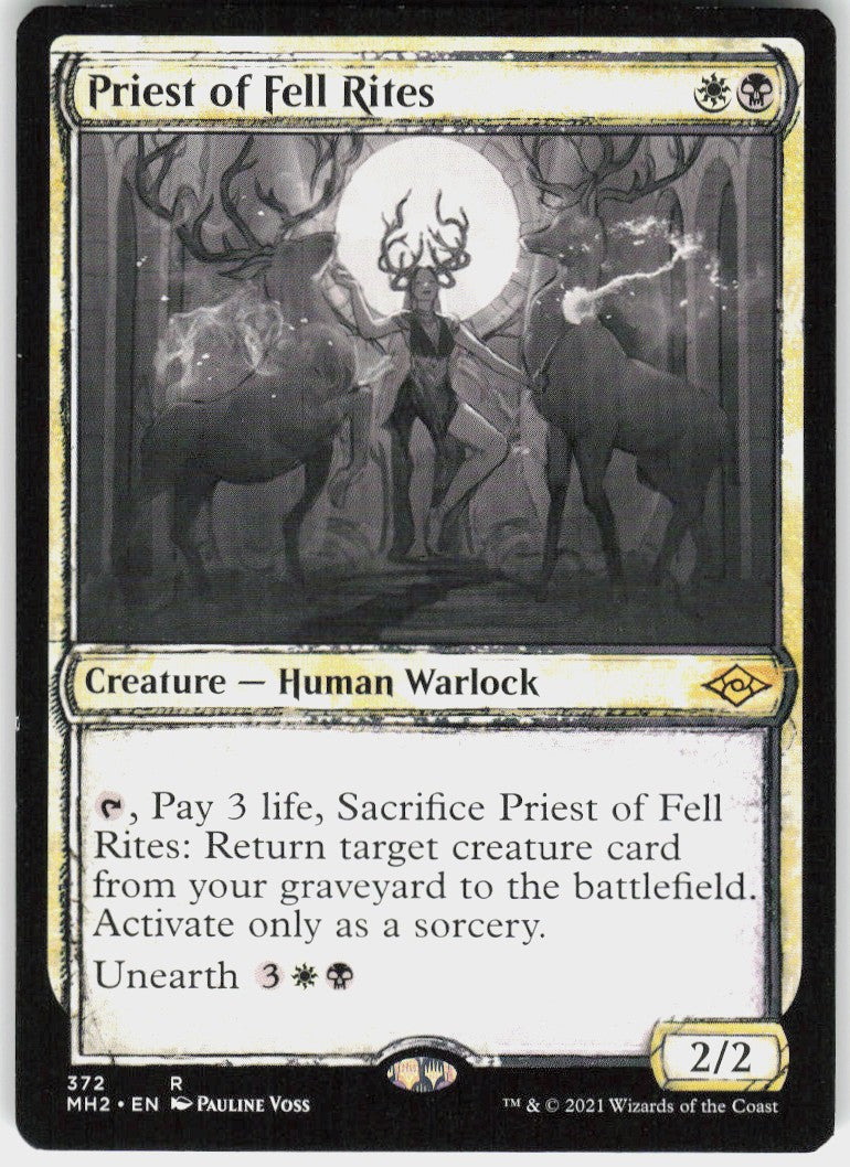 Priest of Fell Rites #372 NM