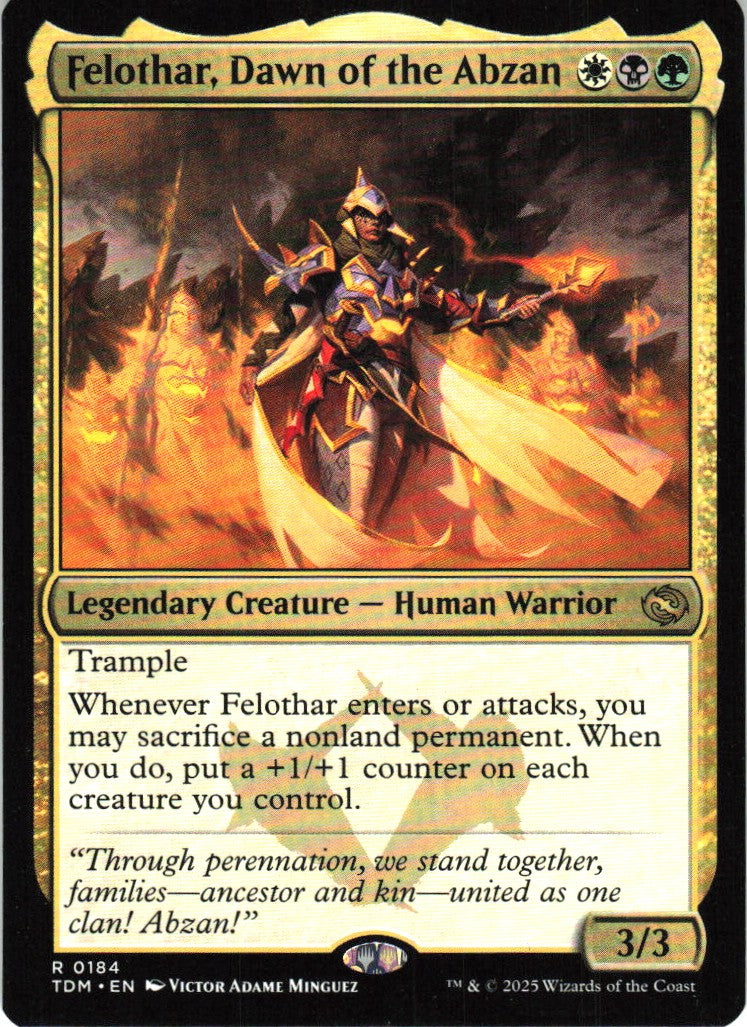 Felothar, Dawn of the Abzan #184 NM
