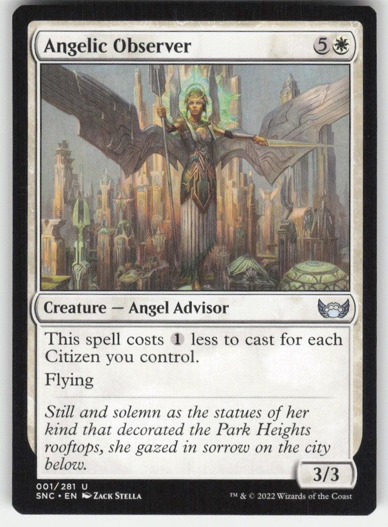 Angelic Observer #1/281 Streets of New Capenna MTG Non-Foil English
