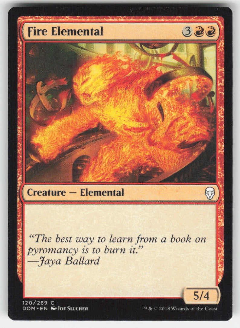 Fire Elemental #120/269 Dominaria MTG Non-Foil English