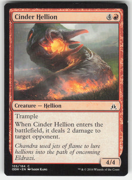 Cinder Hellion #105/184 Oath of the Gatewatch MTG Non-Foil English