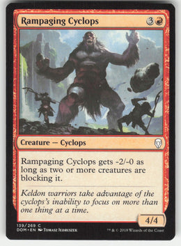 Rampaging Cyclops #139/269 Dominaria MTG Non-Foil English