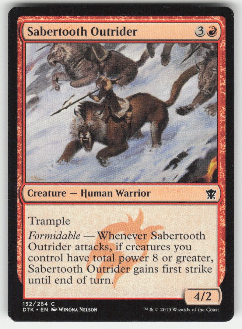 Sabertooth Outrider #152/264 Dragons of Tarkir MTG Non-Foil English