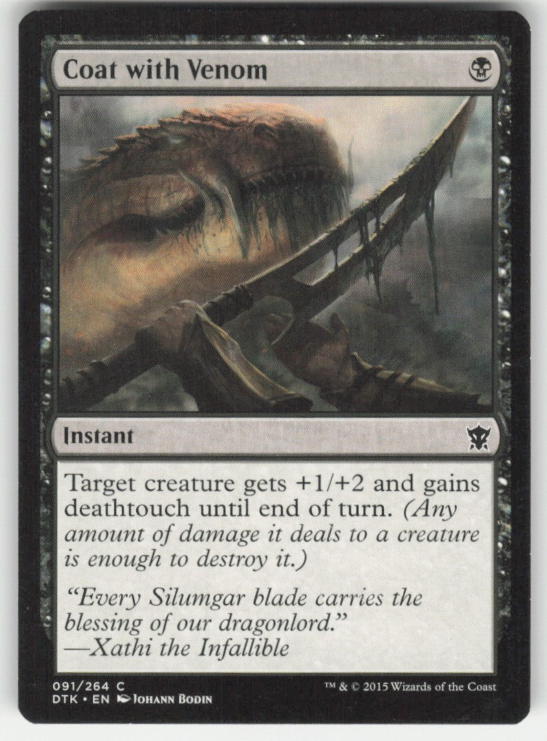 Coat with Venom #91/264 Dragons of Tarkir MTG Non-Foil English
